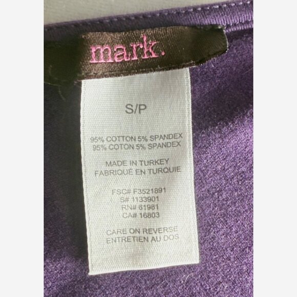 Vintage Y2K Mark. Purple V-Neck Sleeveless Mini Dress Women’s Size S Petite Boho - Picture 5 of 6